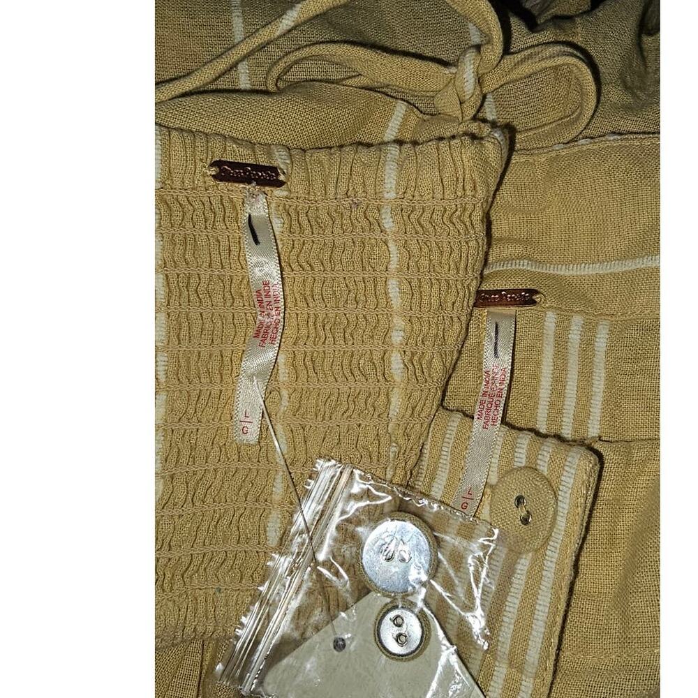 New Free People Casual Friday Set FREE-EST $128 LARGE Pampas Combo STRIPED - Picture 6 of 7